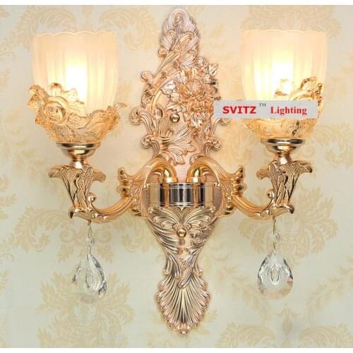Bathroom Mirror Led Wall Lamp Glass Shade Project E14 Commercial Lighting Crystal Drops Living Room Hotel Wall Wandlamp Applique