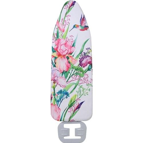1Pc 140*50cm Ironing Board Cover Cloth Printed Protective Non-slip Thick Colorful Ironing Board Covers Polyester