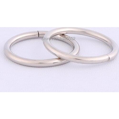 10pcs/lot O Ring metal key ring buckles for belt strap Handbag backpack accessories