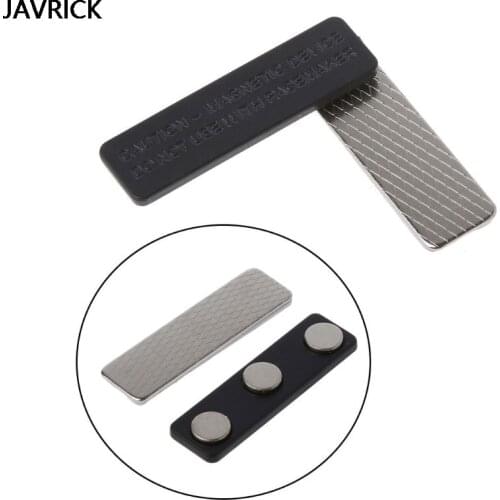 20Pc Blank Magnetic Name Badge Holder Identification Reuseable Magnetic Id Card Holders for Jacket Lapel Shirts No Holes