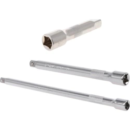 3/8" Long Short Drive Extension Bar Set Adapter Socket Ratchet Wrench Extender Connecting Rod Hand Adjustment Tools wholesales