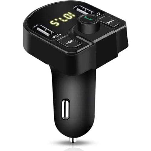 Car FM Transmitter Wireless Modulator Bluetooth Handsfree U Disk TF MP3 Music Player 3.1A+1A Dual USB Charger Car Accessories