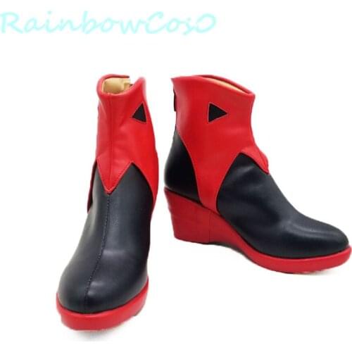 RainbowCos0 Free Ship Cosplay Shoes Guilty Crown Yuzuriha Inori Boots Game Anime Halloween