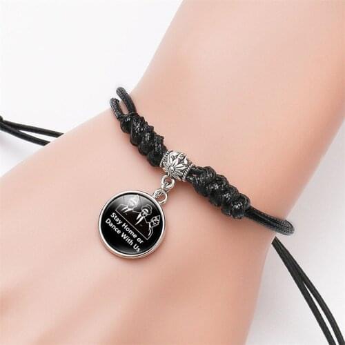 Infinity Love Black Lives Matter Bracelet Heart Charm Handmade Rope Chain Leather Weave charm bracelet Women Men Jewelry