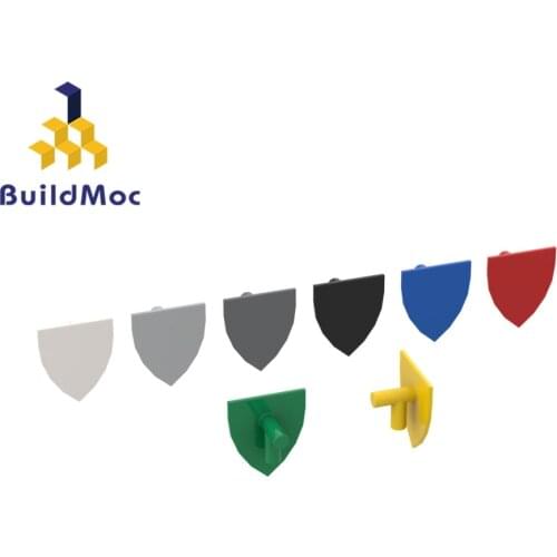 BuildMOC 3846 Flat Head Small Shield For Building Blocks Parts DIY Construction Creative gift Toys