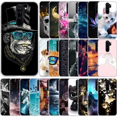 For Xiaomi Redmi Note 8Pro Case Silicone Painting Soft TPU For Xiomi Redmi Note 8 Pro Case Funda Coque Redmi NOTE 8 PRO Case Cat