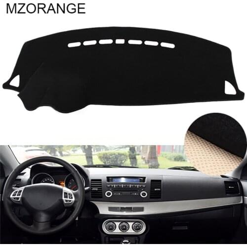 Black/Red Dashboard Cover For Mitsubishi Lancer EX Fortis 2008 2009 2010 2011 2012-2017 Dashmat Dash Mat Sun Shade Cover Carpet