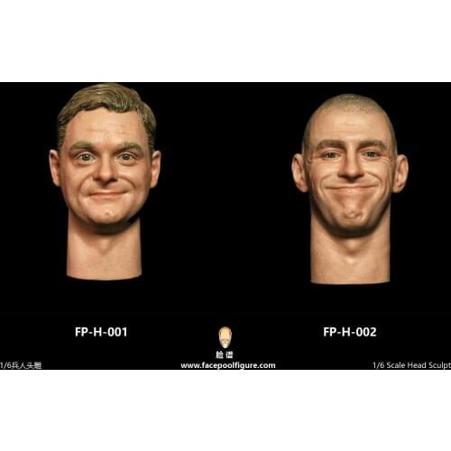 Estartek H001 H002 1/6th Scale Emotional Head Sculpture No. 3 Head Carving for 12inch Military Actio Figure DIY