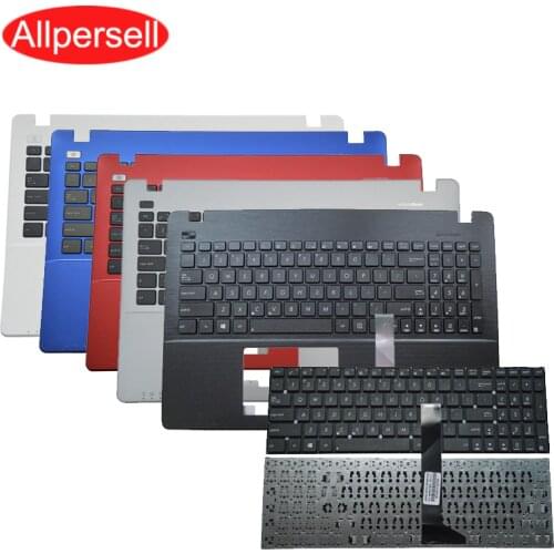 Laptop keyboard For ASUS X550 K550V X550C X552E A550L Y581C F550 R510J A550C Brand New Palm rest shell keyboard border