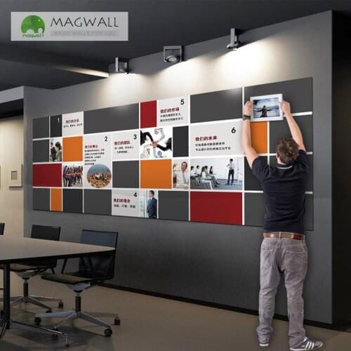 Magwall magnetic double-layer writing cultural wall custom design dry erase wall decoration
