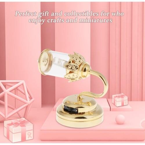 Miniature LED Battery Light Wall Sconce Light with On/Off Switch & Shade for