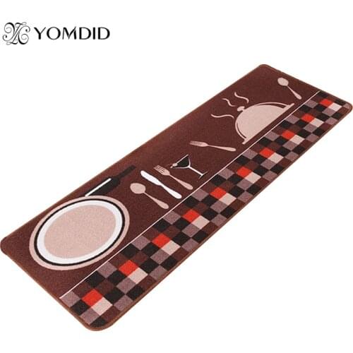 Knife and fork Non-slip Floor mat foyer carpet kitchen rugs Household Long Door pad Fashion door mat entrance Rugs for Bedroom