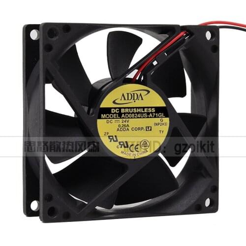 Original AD0824US-A71GL DC24V 0.26A 8CM8 cm 8025 power supply cooling fan