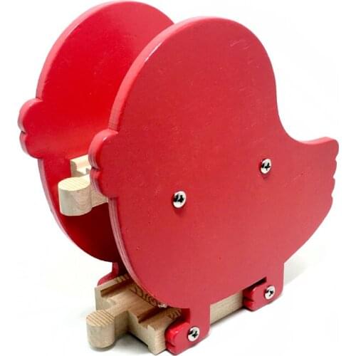 P104 free shipping Bird double bridge wood track accessories compatible wooden train track children track toys