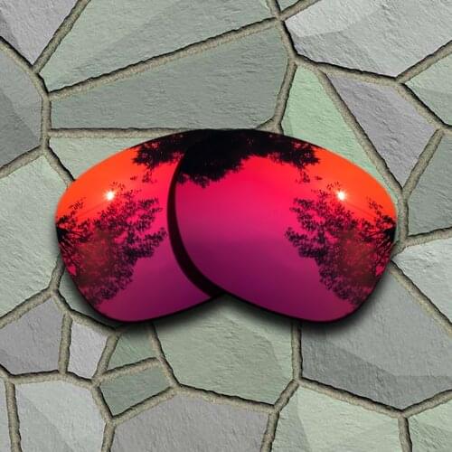 Violet Red Sunglasses Polarized Replacement Lenses for Oakley Garage Rock