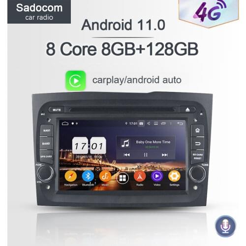 PX6 TDA7851 IPS Android 10.0 8Core 4G+64GB Car DVD Player GPS Map autoradio wifi LTE car radio 5.0 For Fiat DOBLO 2016 - 2018
