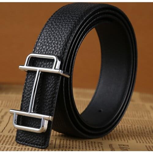 Echain Luxury Vintage Designer Double G Belts Men High Quality Women Genuine Real Leather Dress Strap H Belt for Jeans GG