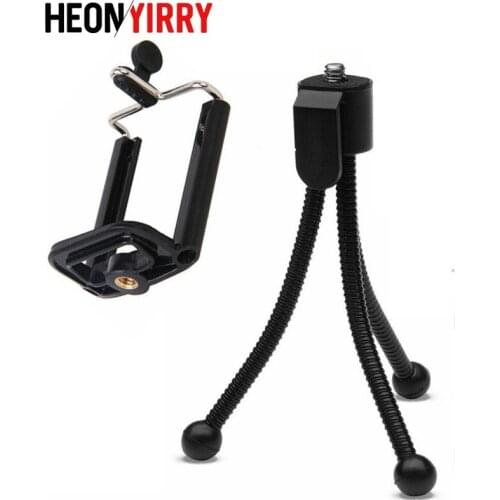 Tripod for Phone Flexible Tripod Mobile Phone Holder Bracket Stand Mount Digital Camera Mini Portable Flexible Desktop Stent
