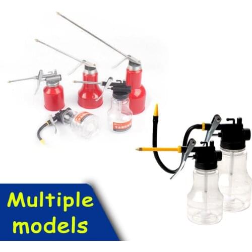 Grease Gun Oil Pump Oil Can Plastic Transparent Hose Oiling Gun Metal High Pressure Oiler Workshop Grease Lubrication Oiler