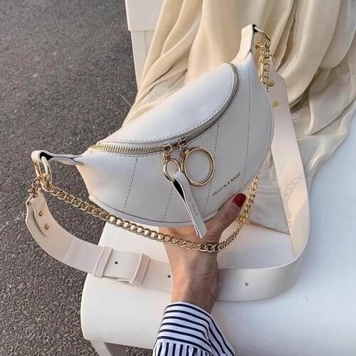 Solid Color Quality PU Leather Crossbody Bags For Women 2020 Chain Small Shoulder Messenger Bag Lady Handbags and Purses