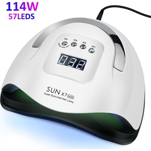 72W Star5 UV LED Nail Lamp For Manicure Nail Dryer For All Gels Polish With Sensor 33LEDS Lamp LDE Display 10/30/60/99s timer