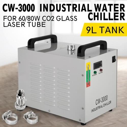 Water Chiller CW3000 For Laser Engraving Machine Industrial Water Chiller Capacity 9L