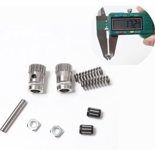 3d printer parts Prusa i3 mk2.5/mk3 3d printer extruder driving gears Btech gears with 2pcs extruder spring mk3 drive gear