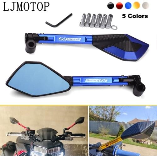 1Pair Motorcycle Accessories Aluminum Rearview mirror For BMW R 1200 GS LC R1200GS R 1200GS ADV Adventure 2017 2018 2020 2021