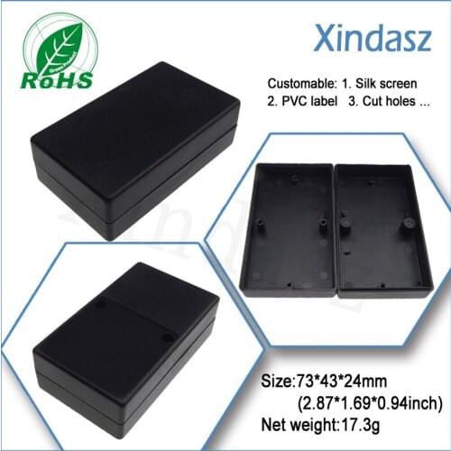 10 pieces Hot sale plastic enclosure housing Electronic instrument shell White and Black color for chose 73*43*24mm