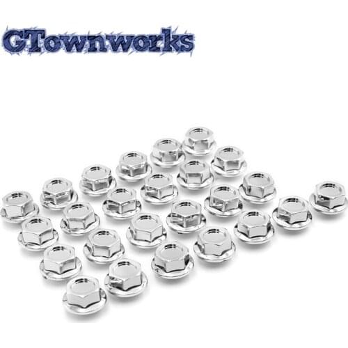 100pcsx21mm Wheel Rivets Nuts Rims Studs Lip Rim Lip Decoration Replacement D-007 Chrome Silver