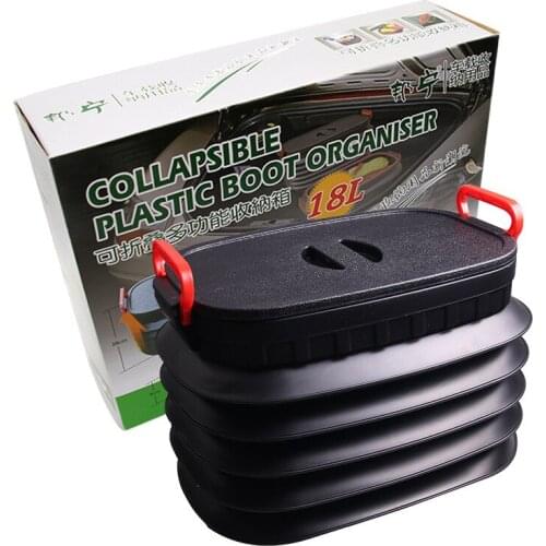 18L Folding Trash Can Retractable Storage Box Folding Box Storage Bucket Outdoor Folding Container