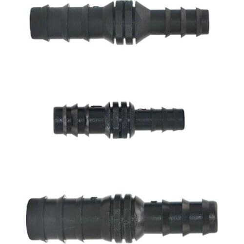 5pc Garden Irrigation 20/16/12/8mm Pe Tube Reducing Barb Connector 3/8" 1/2" 3/4" Garden Hose Barbed Coupler Irrigator Fitting