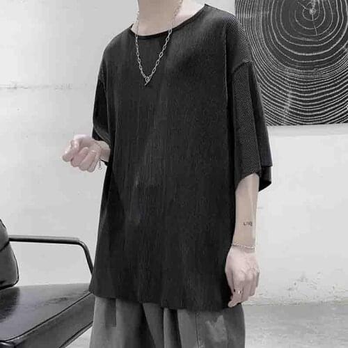Design t-shirt vertical feeling ins wide Songyuan Suoyuan BFT Shirt Youth Mens fashion brand personalized summer wear short sle