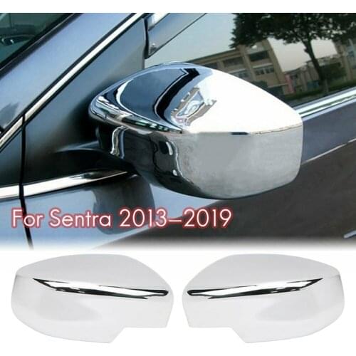 For Nissan Sentra 2013-2019 Chrome Rearview Mirror Cover - Side Door Mirror Cover Cap Decoration