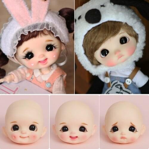 STO doll head OB11 bjd doll head custom 1/8bjd obitsu11 DIY Makeup doll head 11CM Doll YMY body doll accessories