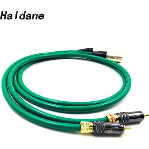 Haldane Pair WBT-0144 RCA to XLR Balacned Audio Cable RCA Male to XLR Male Interconnect Cable with MCINTOSH USA-Cable