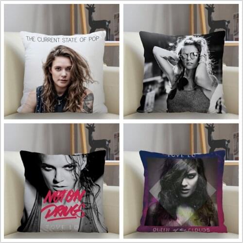 Musife Custom Tove Lo Pillowcase Home Decoration 45*45cm Zipper Square Pillowcase Throw Pillow Cover Drop Shipping