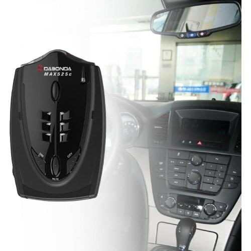 MAX525C 12V Speed Radar Detector GPS 2in1 Voice Alert Warning Integrated 360 Degrees Radar Detector Car Electronics Accessories