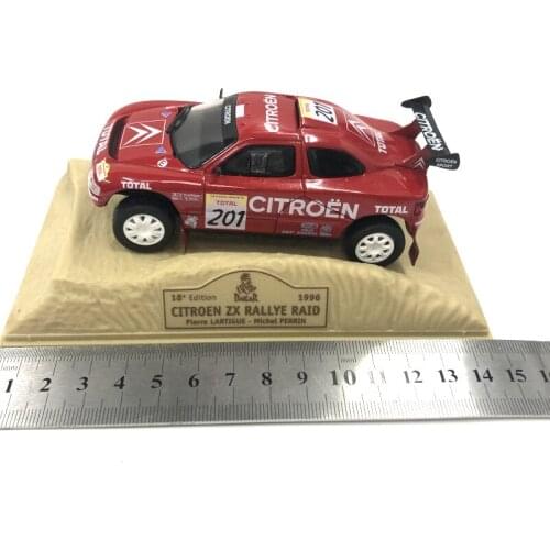 Diecast 1: 43 Scale Rally Car for Citroen ZX Alloy Vehicle Model Metal Collection Decoration Souvenir Gifts Display