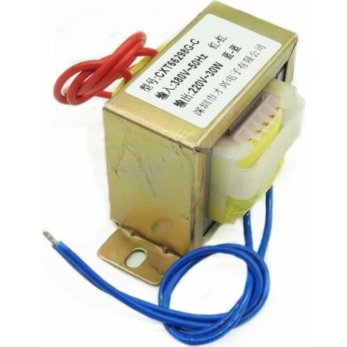 EI-30W Type Transformer 30W/VA 380V to 220V AC Isolation Transformer Copper EI66*32
