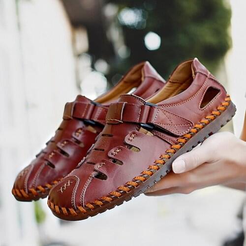 Zomerschoenen Heren Zomer Schoenen Mannen Mens Sneakers Summer Sandals Breathable Slippers Men Shoes For Work Leather Beach