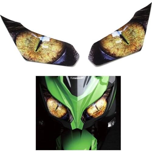 For Kawasaki Ninja 250 Ninja 300 Z250 Z300 Motorcycle Headlight Protection Decal Stickers