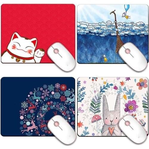 Writing Gaming Desk Mats for Office PC Computer Cute Mouse Pad Kawaii Mouse Pad Kerboard Deskpad Desktop Protection Pad 26x21cm