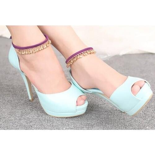 New Arrival Suede Leather Shoes Band Golden Plated Shell Pendant Shoe Decoration Sandals High Heel Shoe Laces