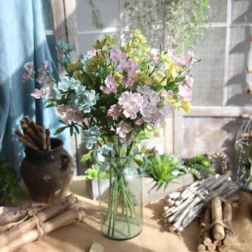 Single branch Artificial Flower Dancing Orchid Fake Flower Home Wedding Party Floral Decor photography Prop