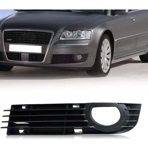 DWCX 4E0807681AD Front Left Black Grille Insert Bumper Fog Light Grille Protective Mesh for Audi A8 S8 QUATTRO D3 2006 2007 2008