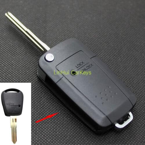 PINECONE Key Case for HYUNDAI ACCENT KIA QIANLIMA Remote Key 2 Buttons Key Shell With Uncut Brass Blade 1 PC