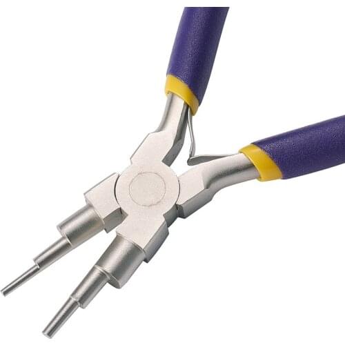 1 Pcs Carbon Steel Beads Pliers Round Nose Pliers Hand Tool Jewelry Electronic Cutting Mini Pliers Wires Electron Tools