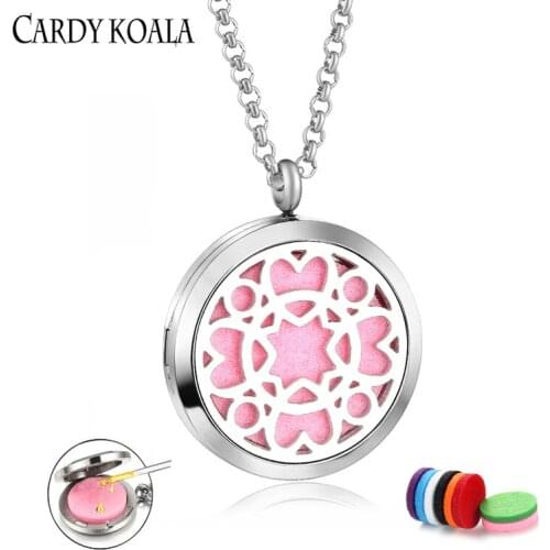 Stainless Steel Love Garland Perfume Aromatherapy Essential Oil Pendant Necklace Couple Free Shipping