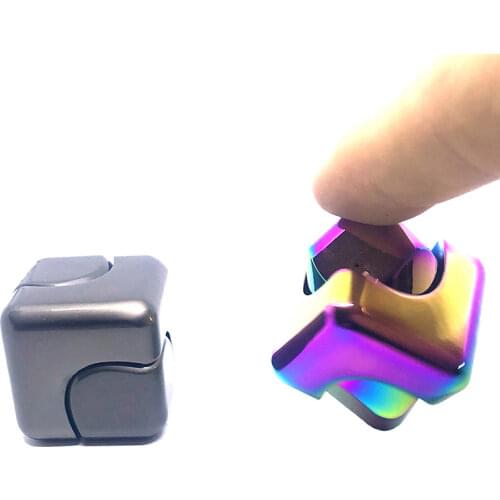 Colorful Spinning Fidget Spinner Stress Relief Toys Metal Hand Spinner Silent Top Finger Spinner Men Women